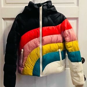 Marine Layer Rainbow Puffer Jacket. Excellent like new condition. Super Soft